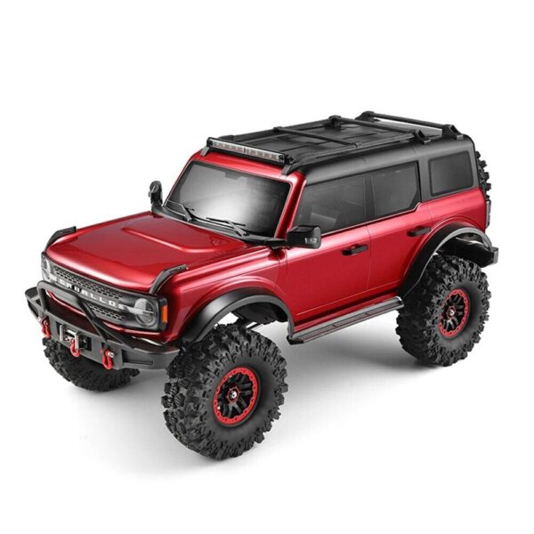 Wltoys 104020 RTR 1/10 2.4G 4WD RC Car Rock Crawler Off-Road Climbing Truck Full Proportional LED Light Vehicles Models Toys - Red Standard Version