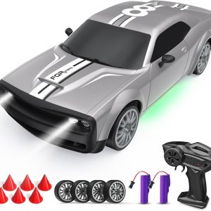 Mini RC Drift Car 1/64 Scale 4WD – High-Speed Desktop Racing Car with Remote Control (Rechargeable)