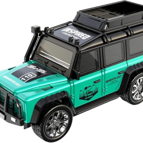 1/64 Scale Die-Cast RC Car – Mini Remote Control Car with Strip Lights (2.4GHz USB Rechargeable)